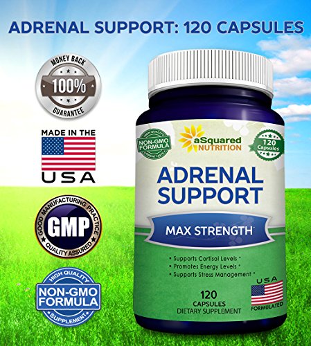 aSquared Nutrition Adrenal Support & Cortisol Manager – 120 Capsules