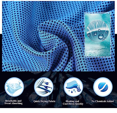 Instant Cooling Towels for Hiking Workout Fitness Camping, Sport Towels for Gym Fitness Yoga Jogging Running & Outdoor Activities