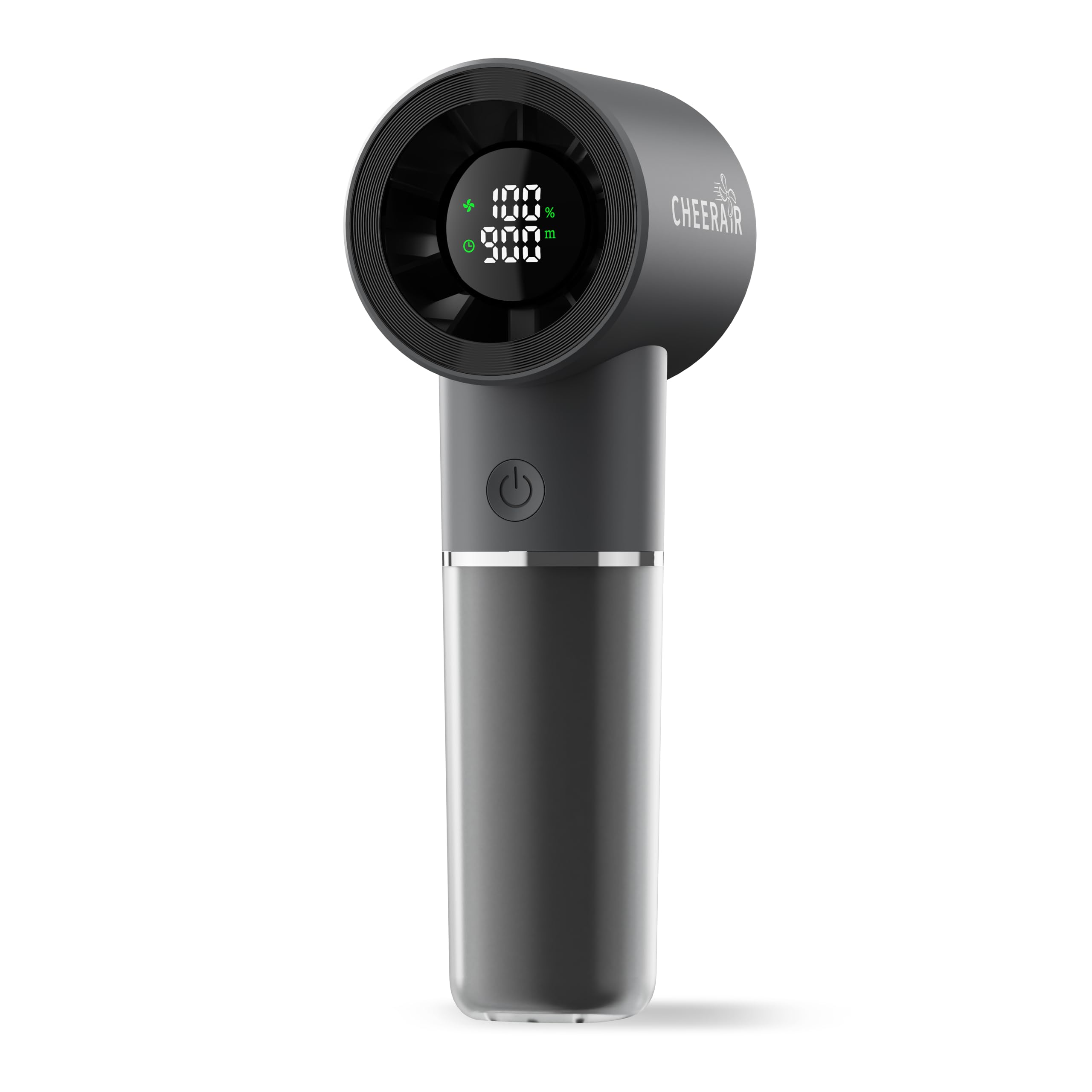 Handheld Portable Fan, 6-Speed Rechargeable Powerful Mini Fan | 5000mAh Battery Up to 15 Hours Runtime, Smart LED Display, Pocket Turbo Personal Fan for Travel, Camping, Makeup