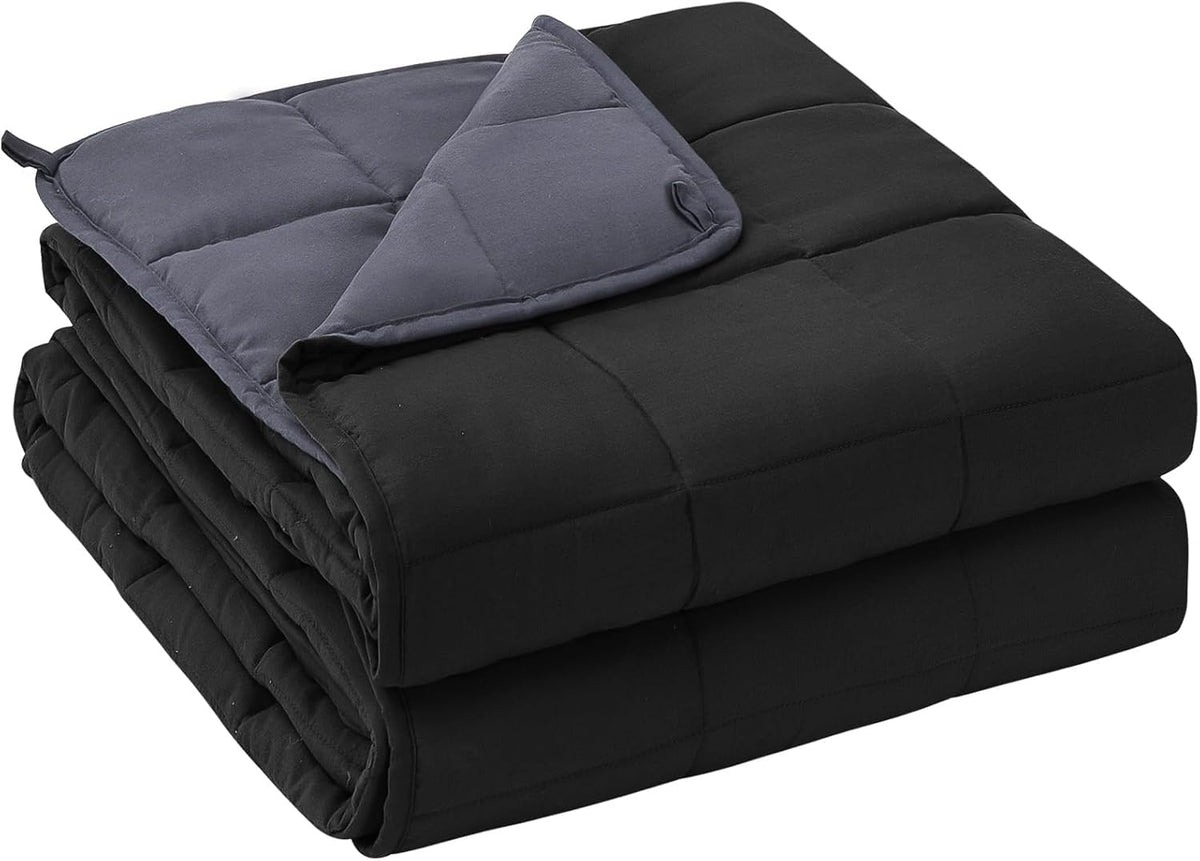 yescool Yetişkinler için Ağırlıklı Battaniye 20 lbs (9 kg), Kraliçe Boyutu, 60" x 80" (152 x 202 cm), Gri