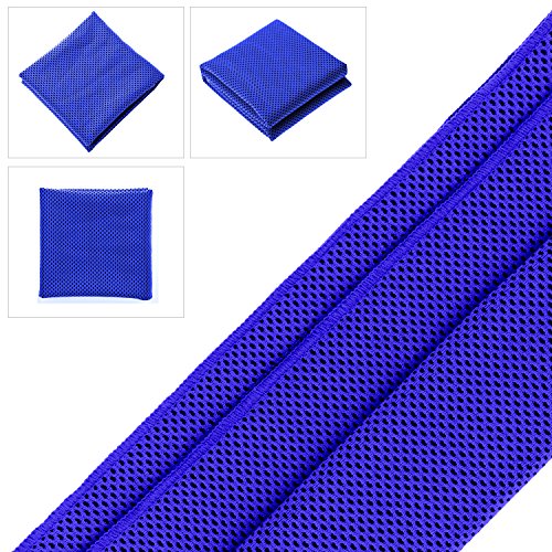 Cooling Towels (40"x 12", Pack of 30) for Neck and Face Hot Weather | Sports, Workout, Fitness, Gym, Yoga, Golf, Pilates, Travel, Camping & More