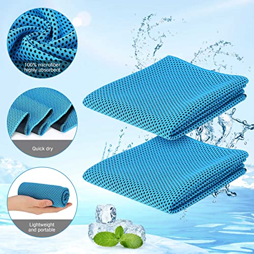 Redbaker 90 Pcs Cooling Towels Bulk for Neck Face 40"x12",Coloful | Ice Towel Cooling Rags Bulk Microfiber Quick Dry Sweat Towel for Gym Running Yoga Outdoor Sports Homeless Donations