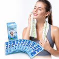 10PCS Instant Cooling Towels ，Cooling Wipes with Refreshing Mint Scent, Cold Camping Towel, Long-Lasting 3-Hour Chill, Lightweight & Portable for Gym, Hiking, Golf, Concerts, and Outdoor Sports