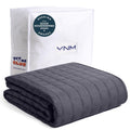 YnM 15lbs Weighted Blanket for Adults, 48x72 Inches, Dark Grey