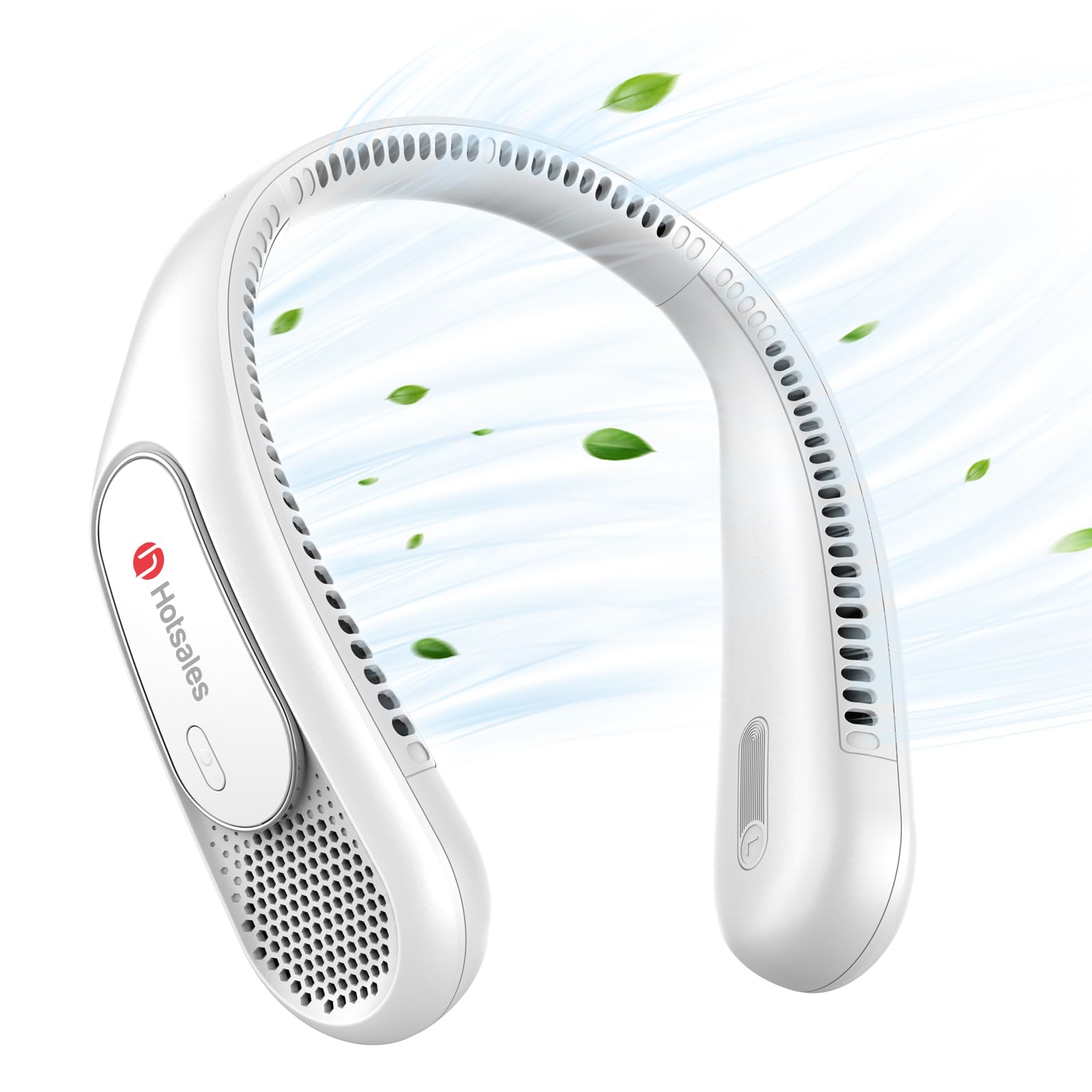 Hotsales Neck Fan, Bladeless Fan That Blows Cold Air, Portable Rechargeable | 6000 mAh Battery, 3 Speeds, Hands Free Wearable Personal Cooling Fan for Men and Women, Travel, Outdoor, USB Rechargeable