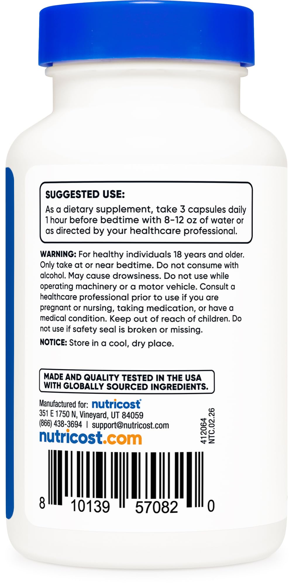 Nutricost Sleep Aid Complex 1330mg Serving (90 Capsules) - 30 Servings