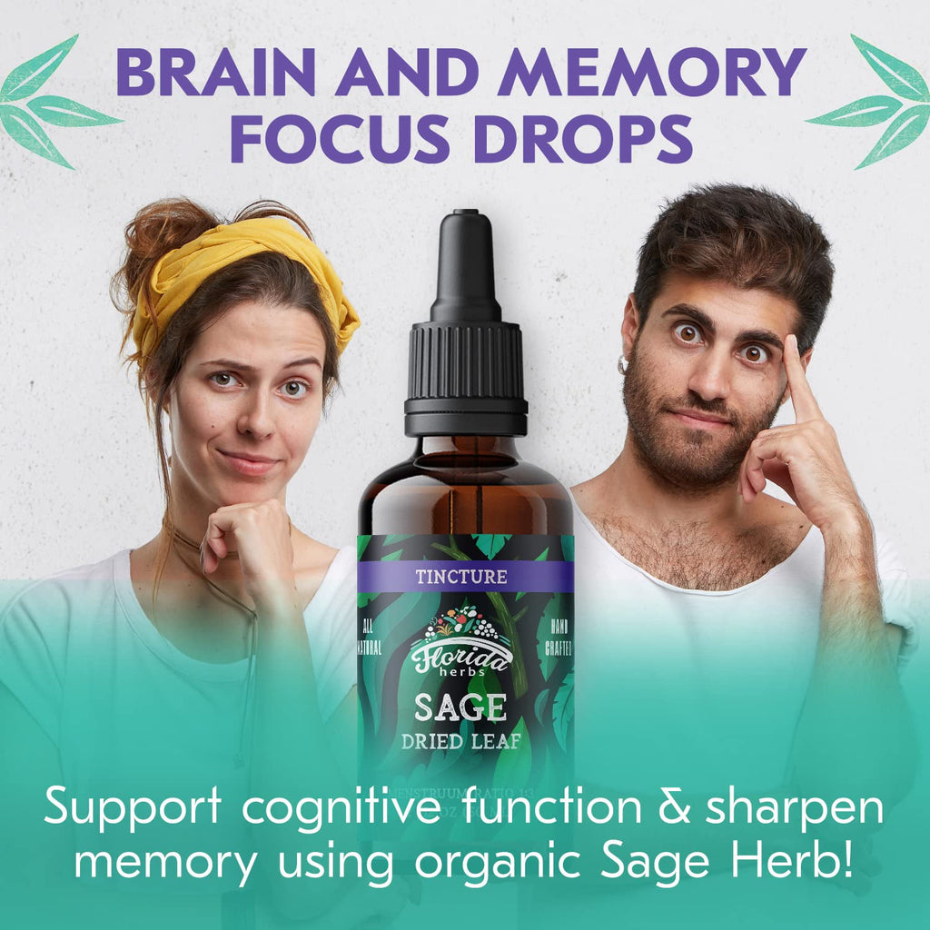 Sage Extract – Natural Dried Sage Supplement – Sage Herb (Salvia officinalis) – Organic Sage Herbal - None-GMO - Made in USA – 2 oz