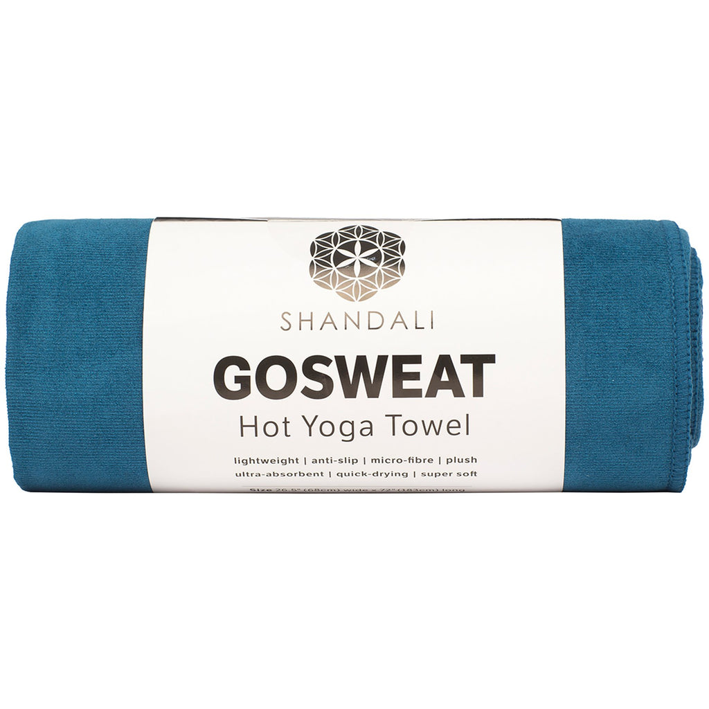 GoSweat Non-Slip Hot Yoga Towel with Super-Absorbent Soft Suede Microfiber in Many Colors, for Bikram Pilates and Yoga Mats.