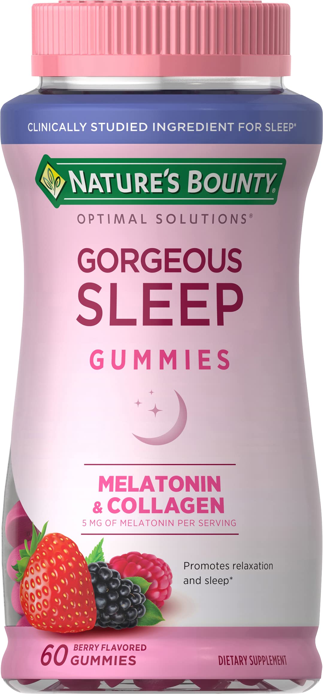 Nature's Bounty Optimal Solutions Gorgeous Sleep Melatonin 5mg Gummies