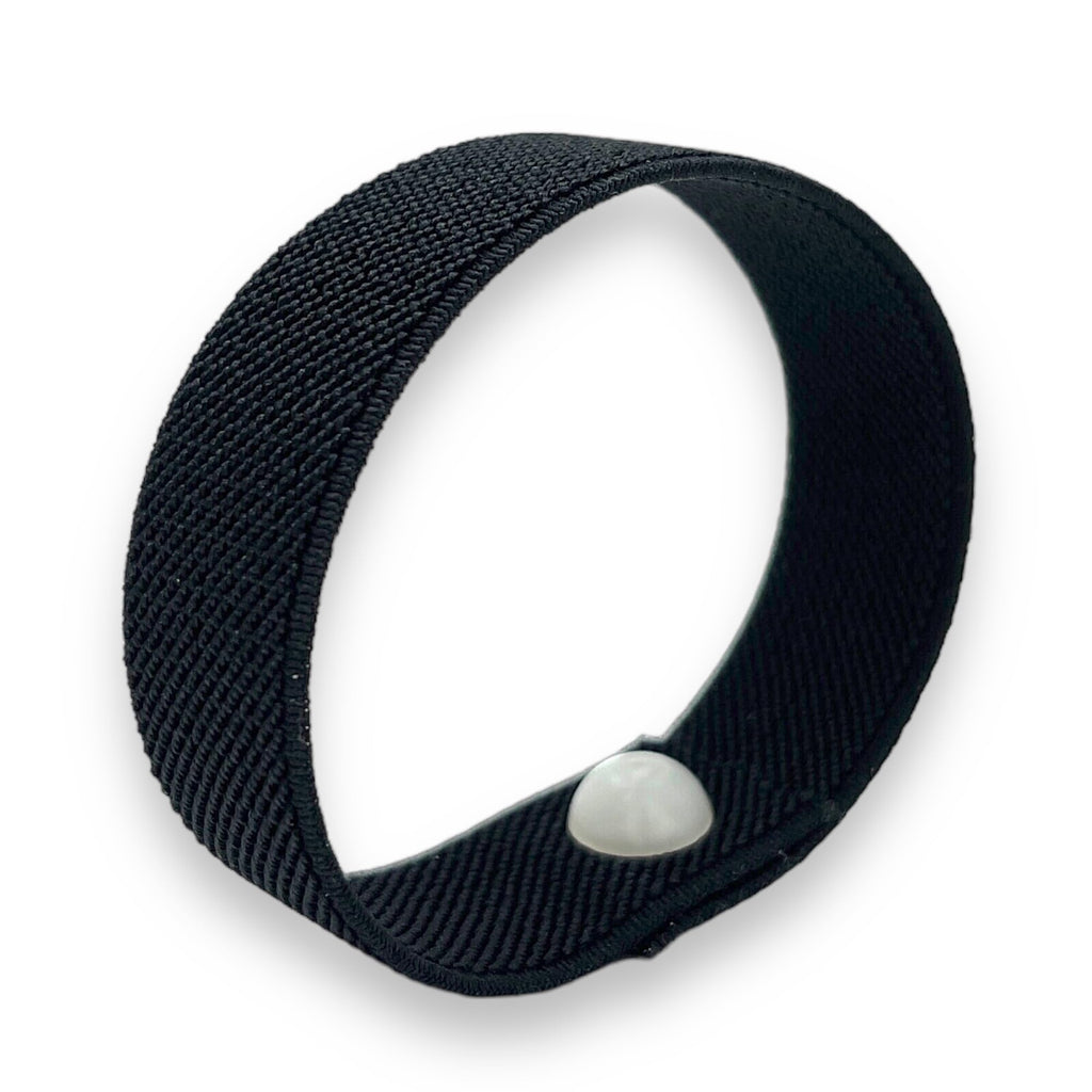AcuBalance Women's Menopause Support Wristband, Black | Cooling Acupressure Bracelet, Hot Flashes Relief, Sleep & Mood, Stretch Slip-On Comfort