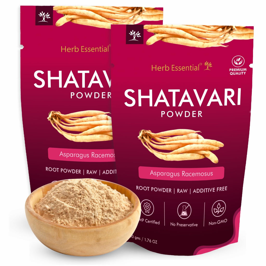 Herb Essential Shatavari Powder, Natural Asparagus Racemosus Root Powder 3.52 oz