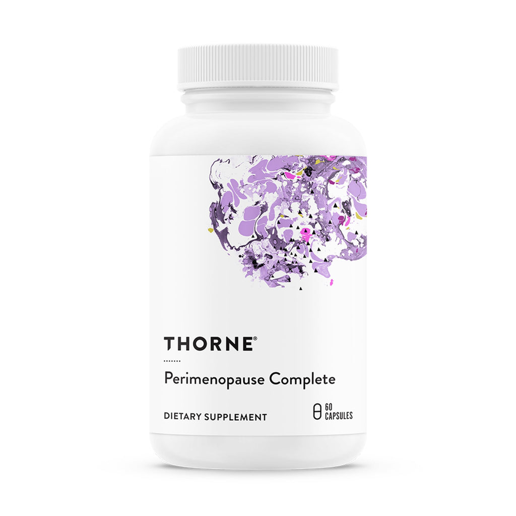 THORNE Perimenopoz Komple, EstroG-100, Şerbetçi Otu ve Aktif B6, 60 Kapsül | Rahat Uyku ve Ruh Hali Dengesini Destekler, Sıcak Basmaları, Gece Terlemeleri ve Vajinal Kuruluktan Kurtulur*, Spor İçin NSF Sertifikalı