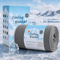 Cooling Blanket Queen Size 90"x90" for Hot Sleepers Summer Blanket | Absorbs Heat Cold Summer Blanket for Night Sweats & Menopause Q-Max>0.5 Lightweight Breathable Soft Double-Side Cooling