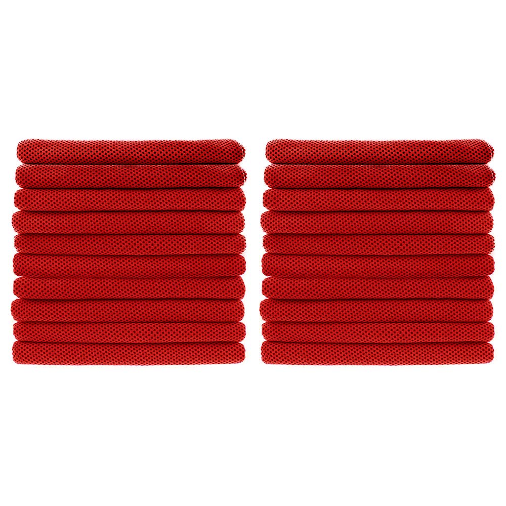 Peicees 20Pcs 40x12'' Microfiber Neck Cooling Towels Sports Sweat Towels Headband for Travel Beach Swimming Camping Climbing Gym Yoga Workout Backpacking, Quick Dry Super Absorbent Compact Lightweight