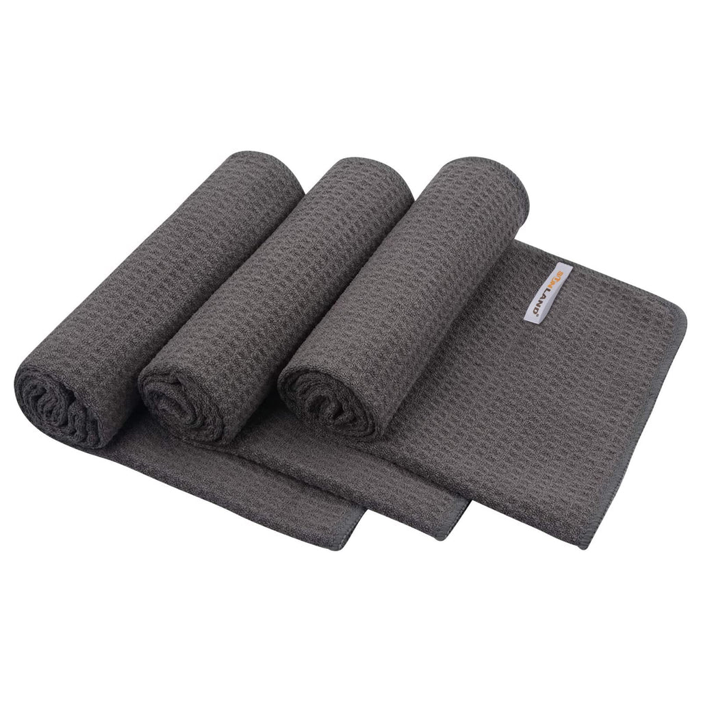 SUNLAND Microfiber Workout Gym Sweat Towels for Men | Fast Drying, Fitness Sports Towel, For Women, Lightweight Multi-Purpose, Hot Yoga Towel