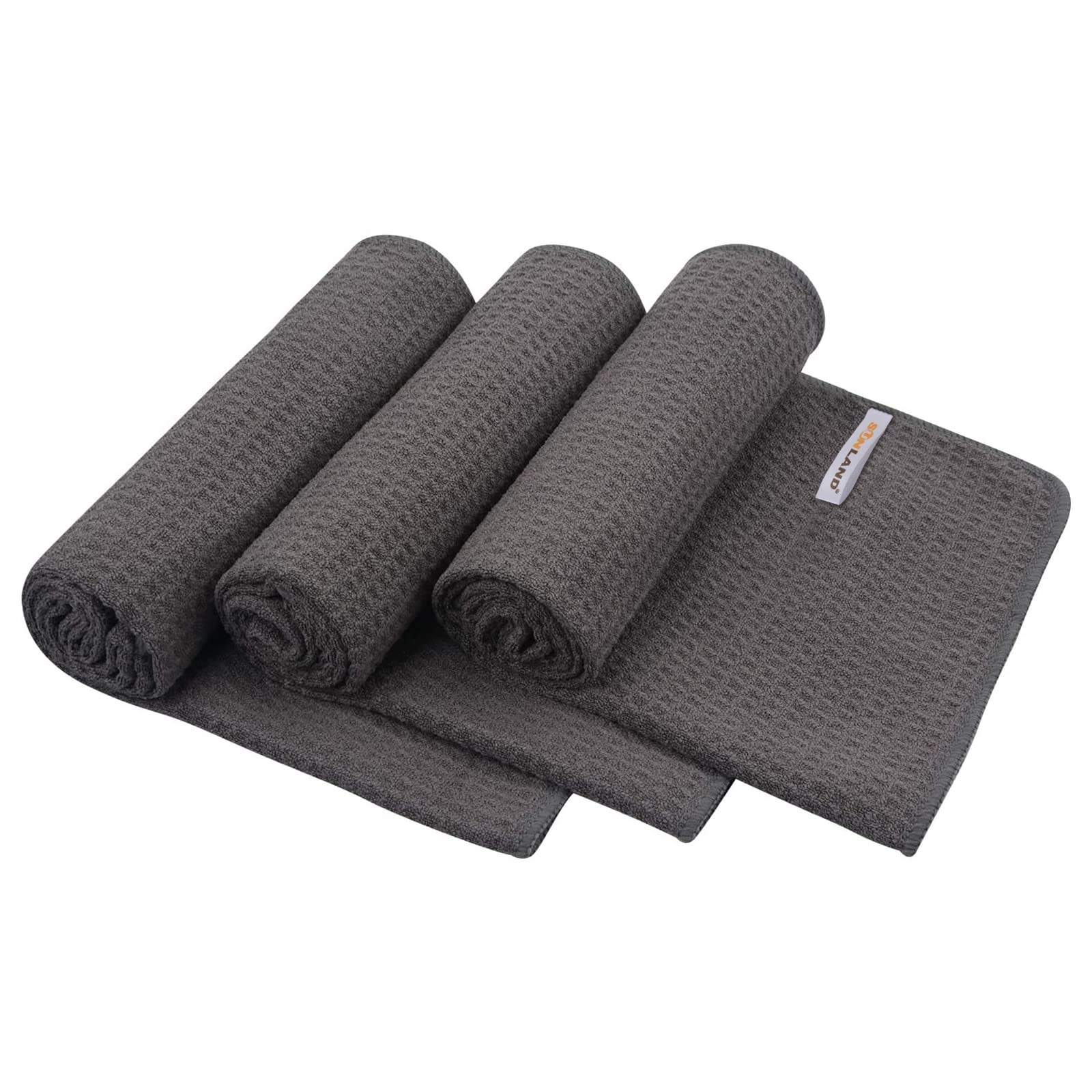 SUNLAND Microfiber Workout Gym Sweat Towels for Men | Fast Drying, Fitness Sports Towel, For Women, Lightweight Multi-Purpose, Hot Yoga Towel