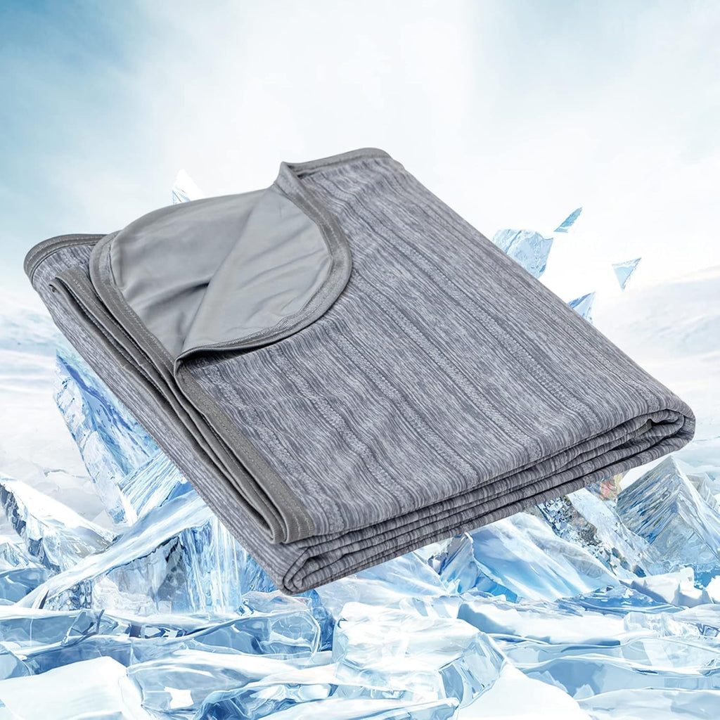 OIGAE Cooling Blanket Throw Size 50"x70" for Hot Sleepers Summer Blanket | Absorbs Heat Cold Summer Blanket for Night Sweats & Menopause Lightweight Breathable Soft Double-Side Cooling Ice Blanket