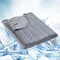 OIGAE Cooling Blanket Throw Size 50"x70" for Hot Sleepers Summer Blanket | Absorbs Heat Cold Summer Blanket for Night Sweats & Menopause Lightweight Breathable Soft Double-Side Cooling Ice Blanket