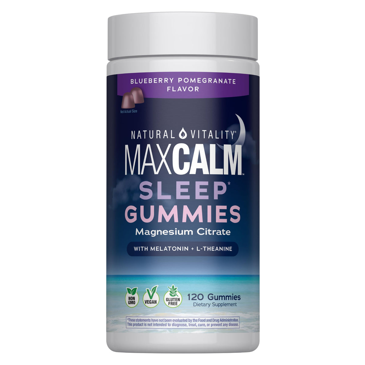 Natural Vitality Sleep Gummies | Magnesium, Melatonin & L-Theanine Formula
