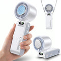 Handheld Portable fan with Turbo Cooling 5500mAh 199 Speeds | 20000 RPM Hand Held Fan Rechargeable Powerful Mini Personal fan for Travel, Outdoor, Beach & Makeup