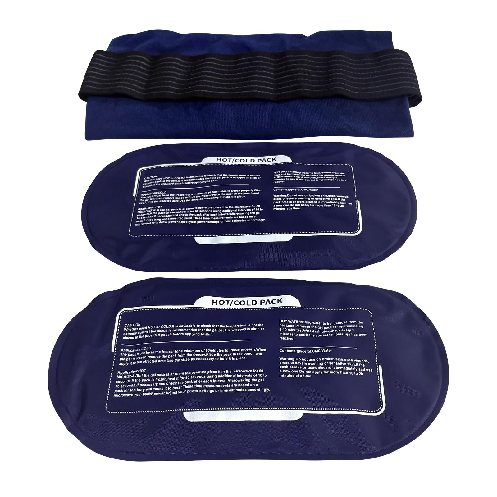 WORLD-BIO 2Packs Flexible Large Ice Pack for Injuries, Large Cold Compress | 11*14"Larege Size, Large Hot Cold Compress Pad, Long Lasting Cold Pack,Targeted Pain Relief, Speeds Up Post-Workout Recovery