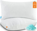 UYWO Cooling Pillows Queen Size Set of 2, Adjustable Memory Foam Pillows | Firm/Soft Cooling Bed Pillows for Side/Back/Stomach Sleepers, Ergonomic Neck Support Pillow