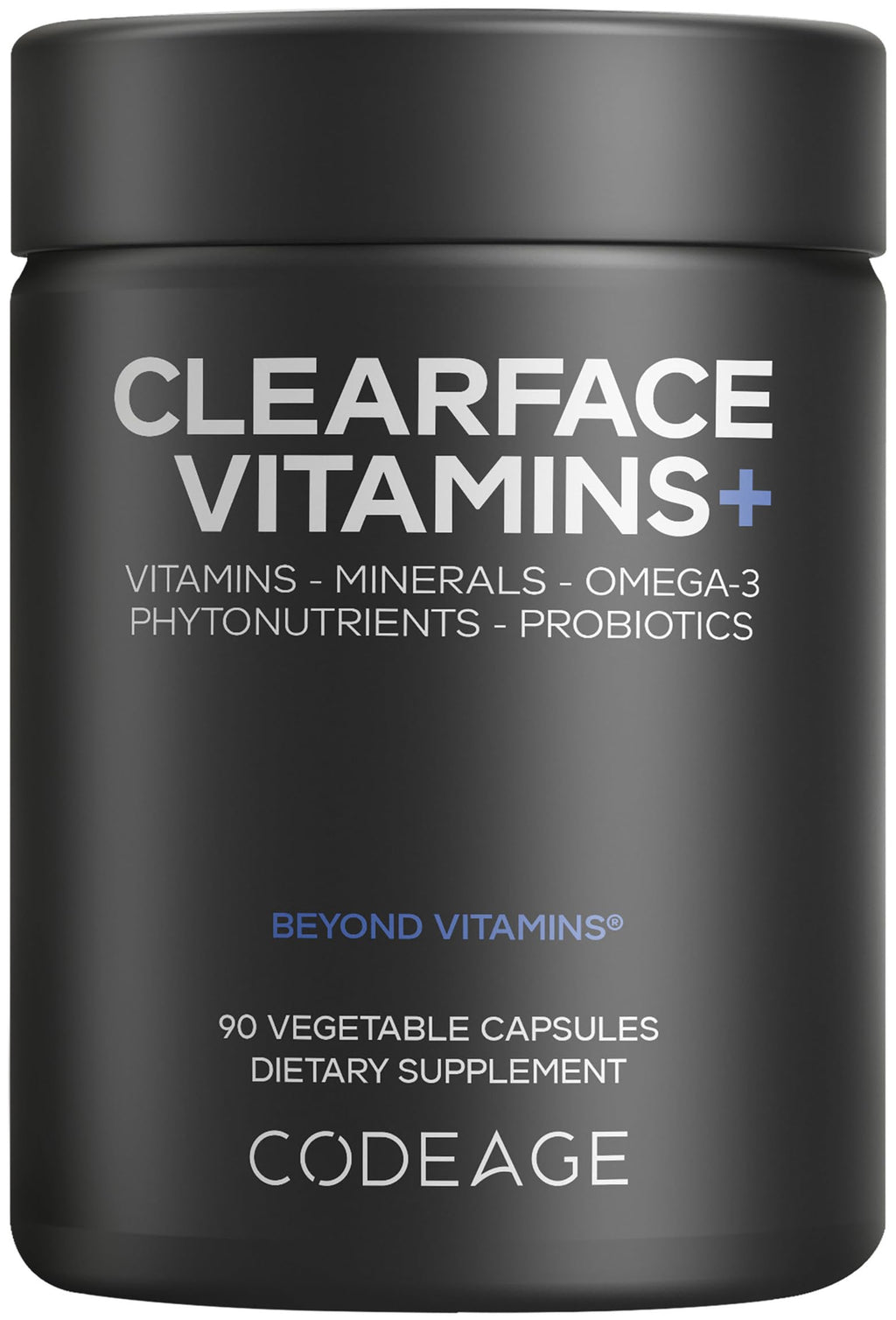 Codeage Clearface Vitamins, Skin Vitamins, Minerals, Niacin, 90 Capsules