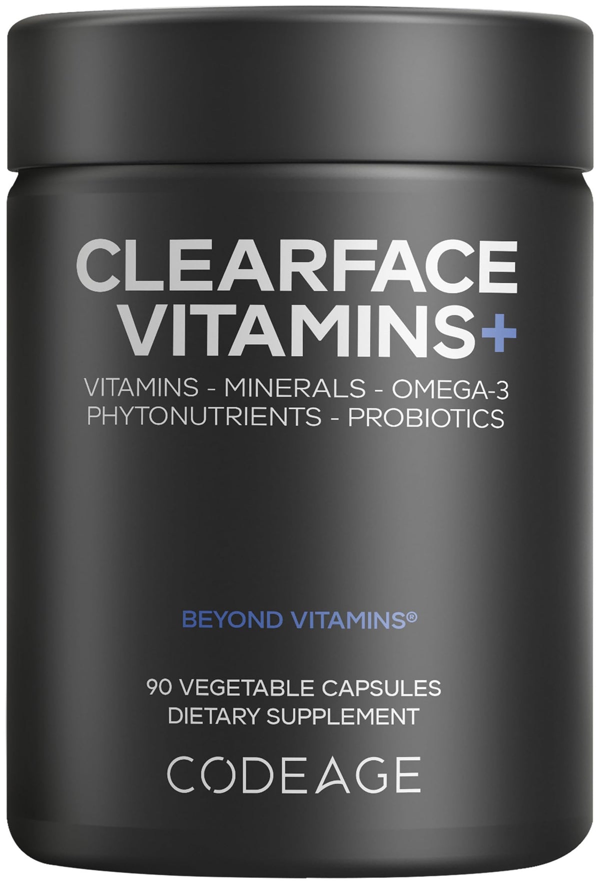 Codeage Clearface Vitamins, Skin Vitamins, Minerals, Niacin, 90 Capsules