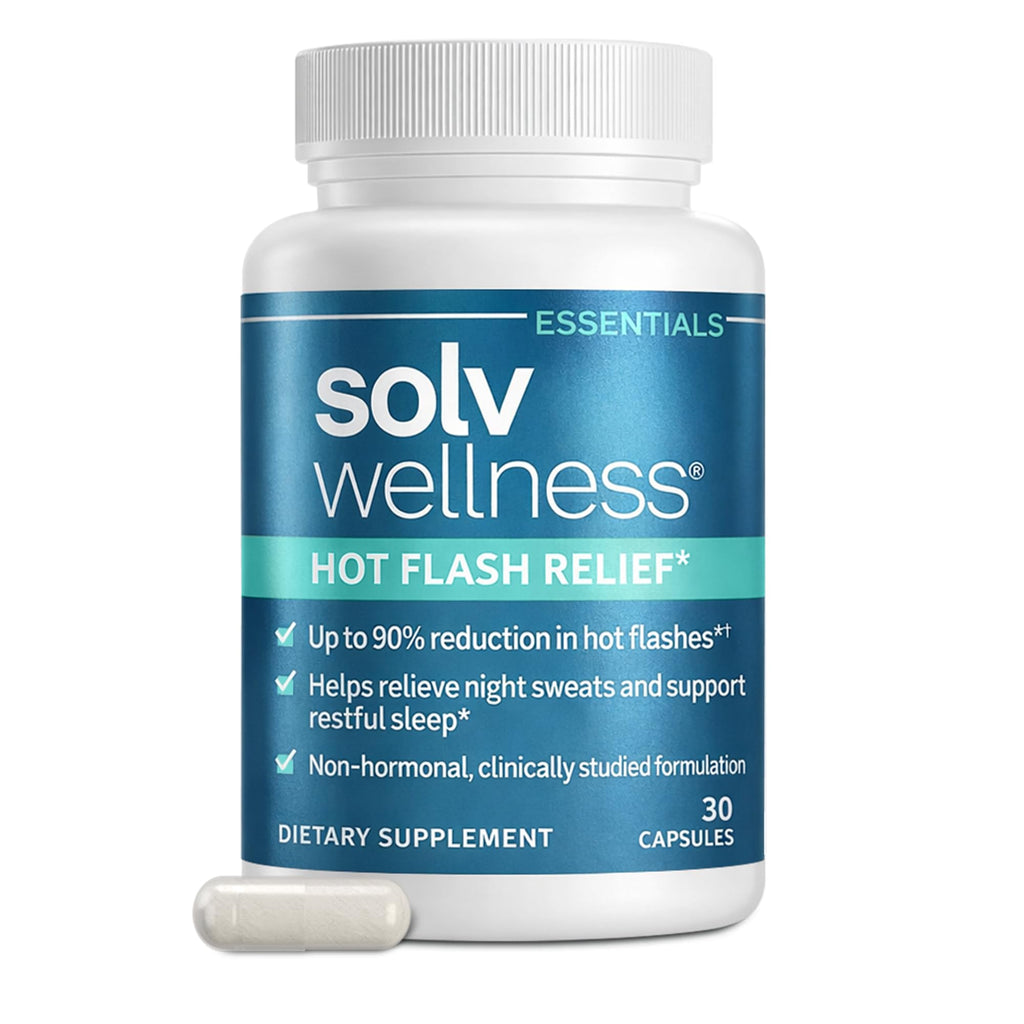 Hot Flash Relief Supplement, Perimenopause & Menopause Support for Hot Flashes, Night Sweats & Sleep Disruption, 30 Capsules​