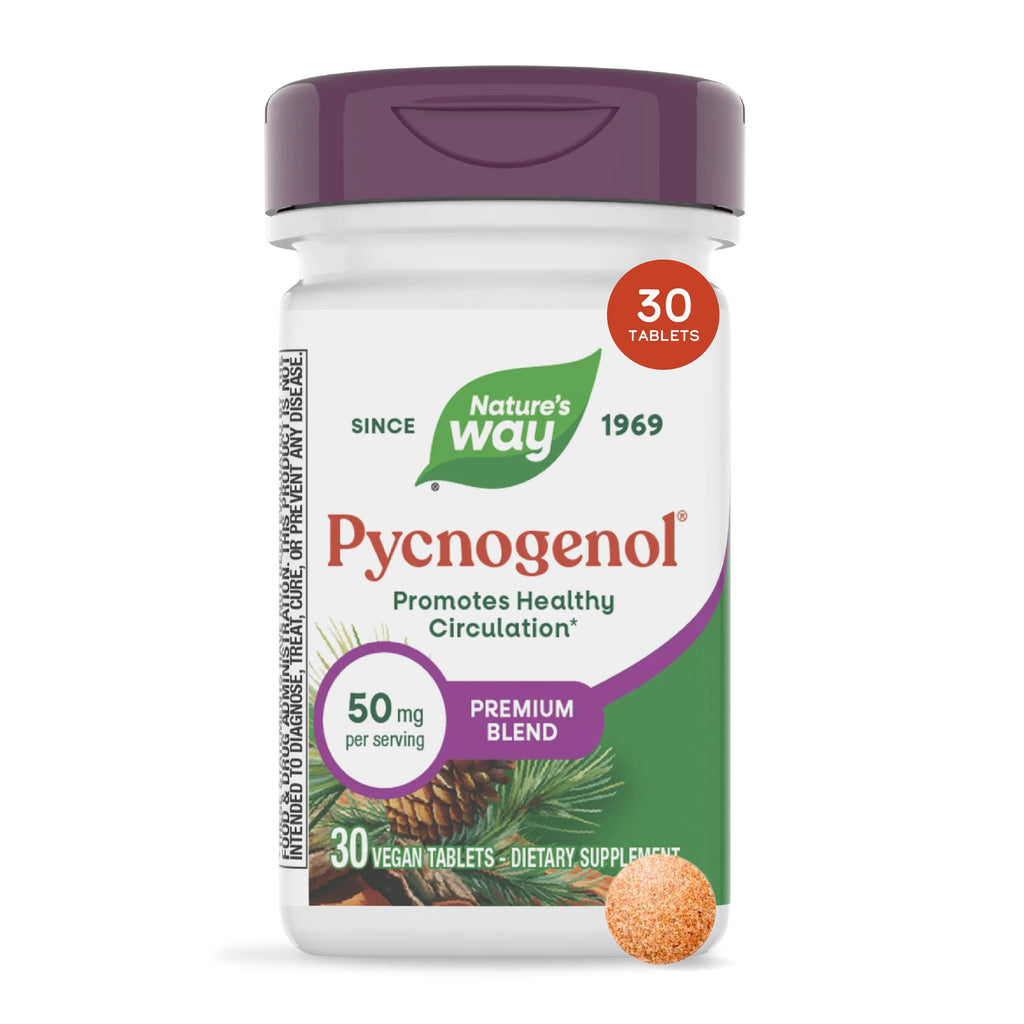 Nature's Way Pycnogenol Premium Blend, 50mg Circulation Support*, 30 ct