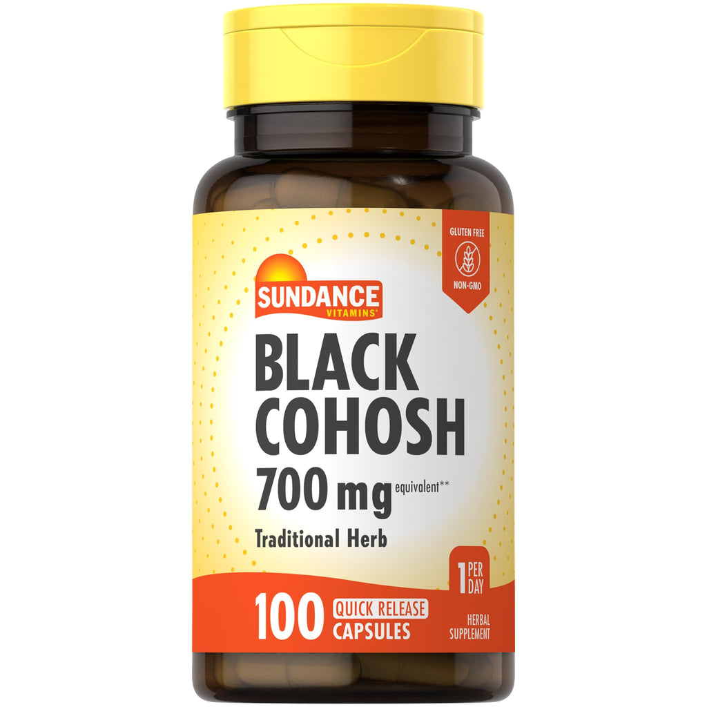 Sundance Black Cohosh | 100 Quick Release Capsules | Traditional Herb | Non-GMO and Gluten Free Supplement