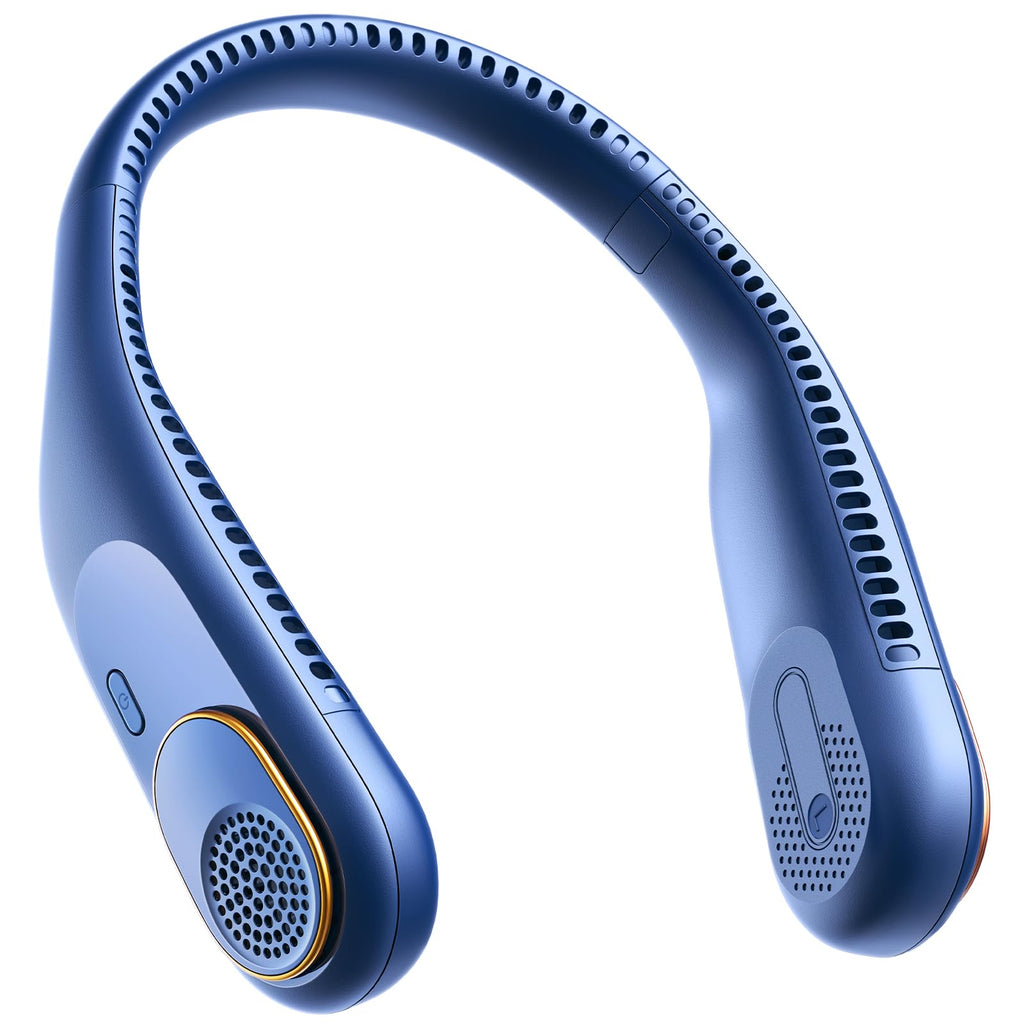 SWEETFULL Portable Neck Fan: 5200mAh Bladeless Personal Fan | 4 Speeds, 20H Max Runtime, No Hair Twist Quiet Wearable Fan for Travel | Birthday Gifts for Men Women Mom Dad