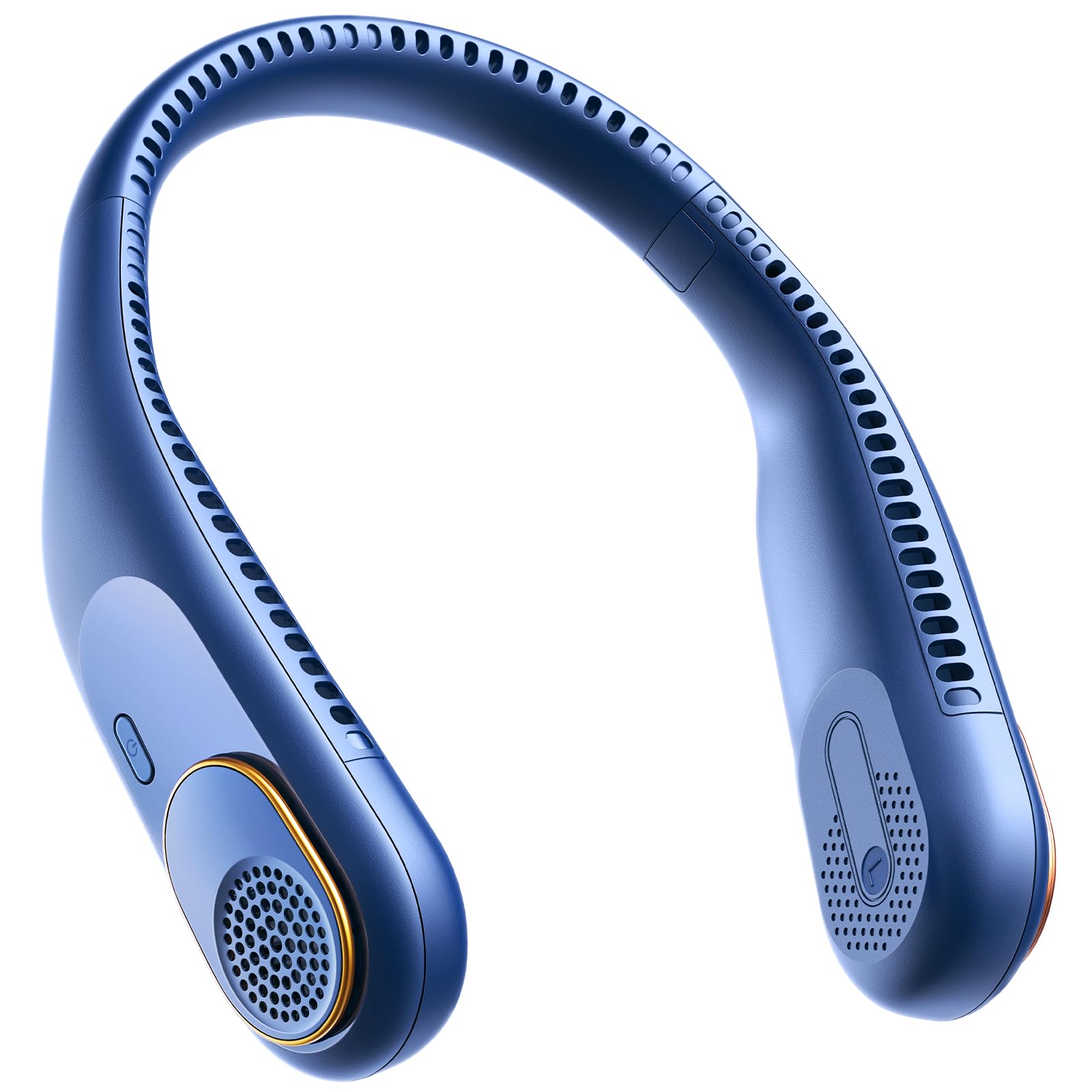 SWEETFULL Portable Neck Fan: 5200mAh Bladeless Personal Fan | 4 Speeds, 20H Max Runtime, No Hair Twist Quiet Wearable Fan for Travel | Birthday Gifts for Men Women Mom Dad