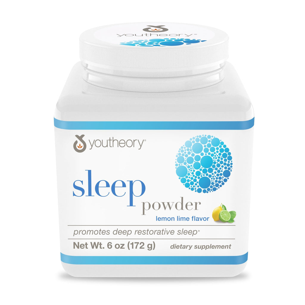 Youtheory Sleep Nighttime Powder - Powder for Circadian Rhythm Support & Stress Relief* - Contains L-Theanine & Glycine - 6 oz (30-Day Supply)