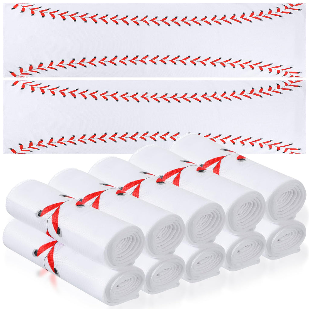 12 Pcs Cooling Towels Sweat Rag Baseball Cooling Towels | 40"x12" Breathable Cool Towel, Ice Microfiber Rag, Team Gifts Essentials, Sport Party Favor, Fast Drying