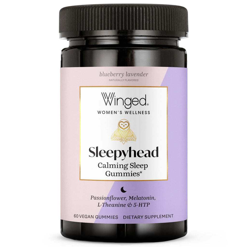 Winged Wellness Sleepyhead Natural Sleep Gummies for Women, 60 Gummies
