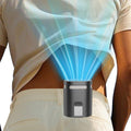 Waist Fan Clip on-Mini Lightweight Portable Fans Rechargeable Under Shirt Belt Pants Body Fans that Blow Cold Air,Waistband Cooling Fan,Powerful Small Personal Hanging Neck Cooler AC Travel Black