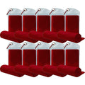 10 Pack Cooling Towels Bulk Microfiber Ice Towel Quick Dry Breathable Chilly Sweat Towel Stay Cool Towel for Neck Face Yoga Gym Workout Running Pilates Beach with Carabin Bag, 40x12'', Red