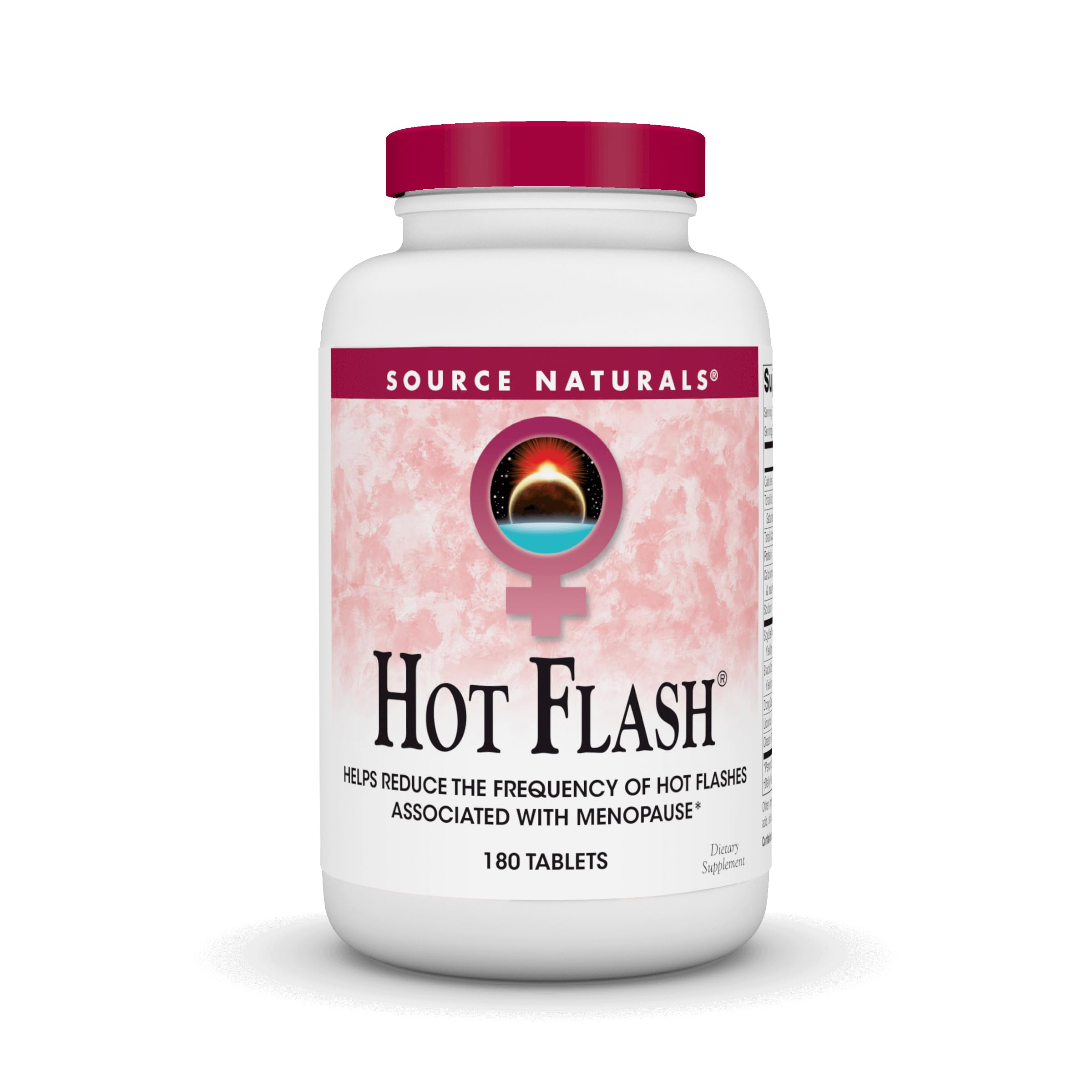 Source Naturals Hot Flash, 180 Tablets | Helps Reduce The Frequency of Hot Flashes Associated with Menopause | Non-GMO Soy*