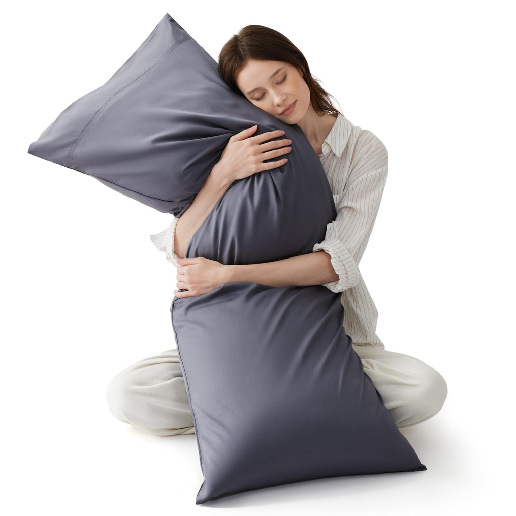 Bedsure PureWoven Pillow Cases Queen Set of 2, Rayon Derived from Bamboo