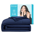 Cooling Comforter Blanket - BlendTek Q-Max>0.46 Tech, Cooling Blanket for Hot Sleepers & Night Sweats Relief, Breathable Lightweight Summer Bedding, Queen 96x96 Inches, Ivory