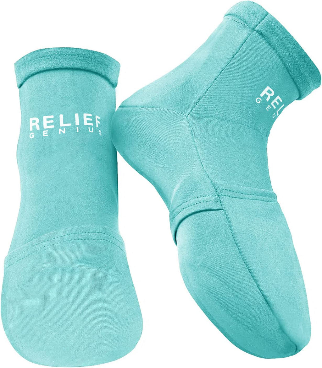 Relief Genius Cold Therapy Socks & Hand Ice Pack Cooling Gloves for Chemotherapy Neuropathy, Chemo Care Package for Women and Men, Large