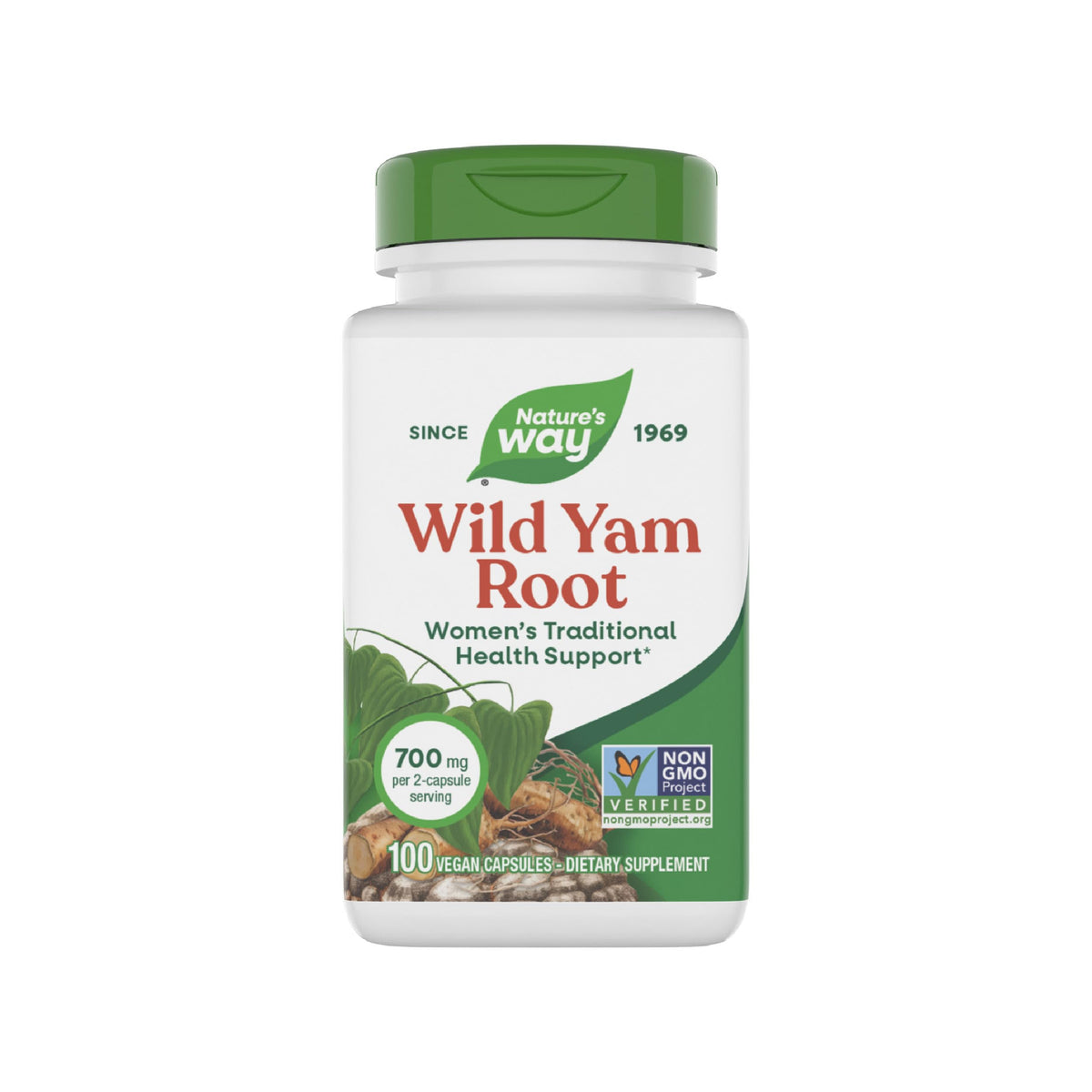 Nature's Way Wild Yam Root, Traditional Women's Health Support*, 100 ct