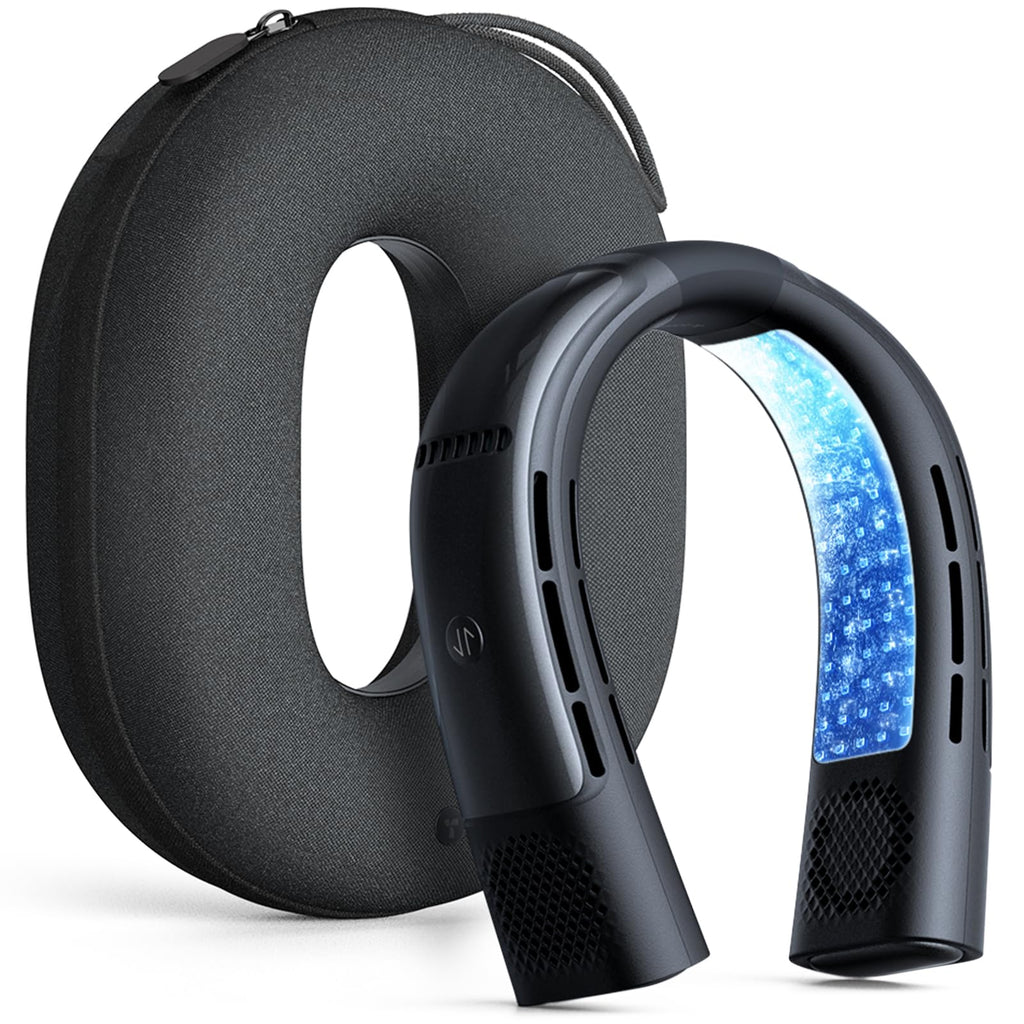 TORRAS COOLiFY 2S Lite Neck Air Conditioner | Neck Fan, Lightweight & Comfortable, Hands-Free Wearable AC for Commute, Work, Travel. Black