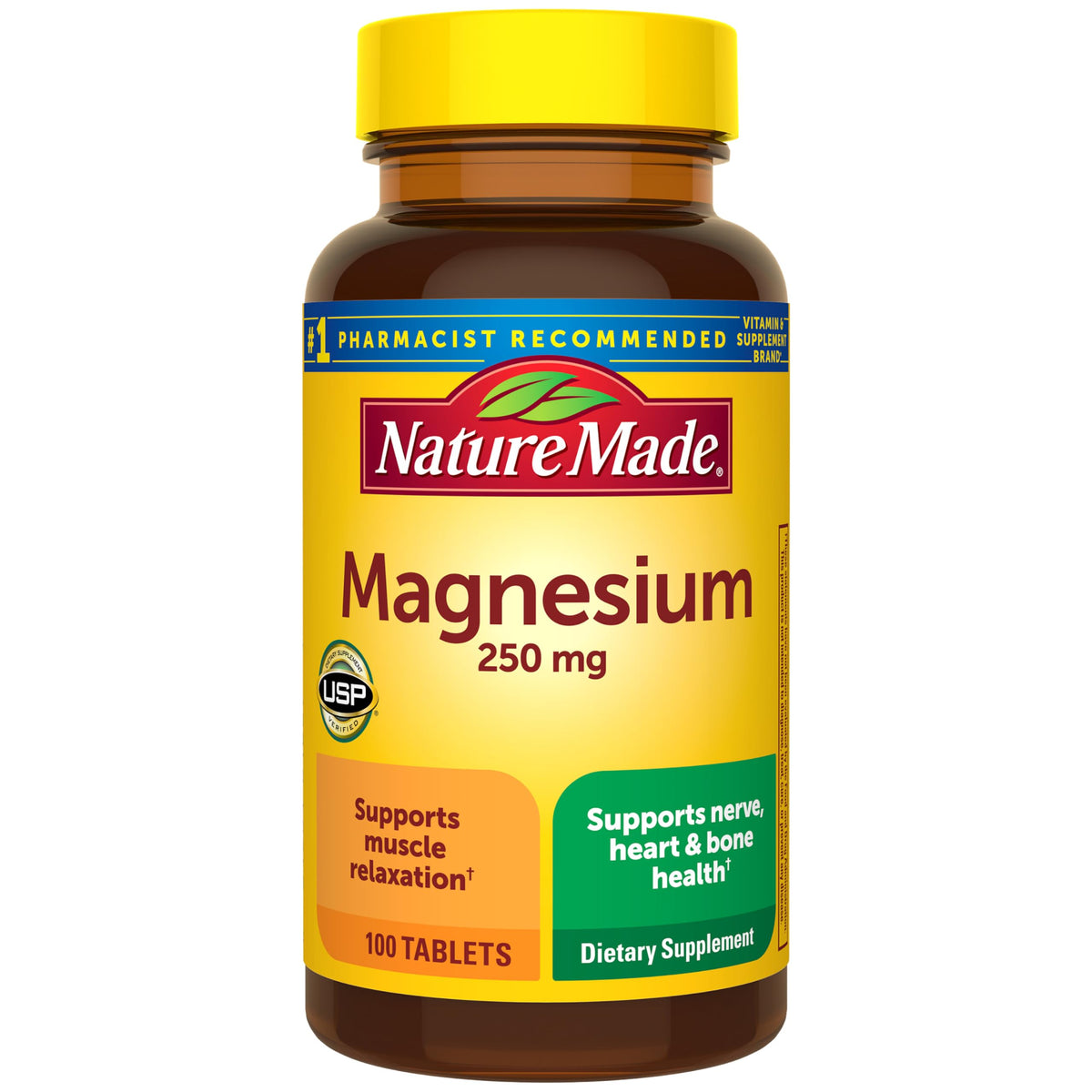 Nature Made Magnesium Oxide 250 mg, 100 Tablets