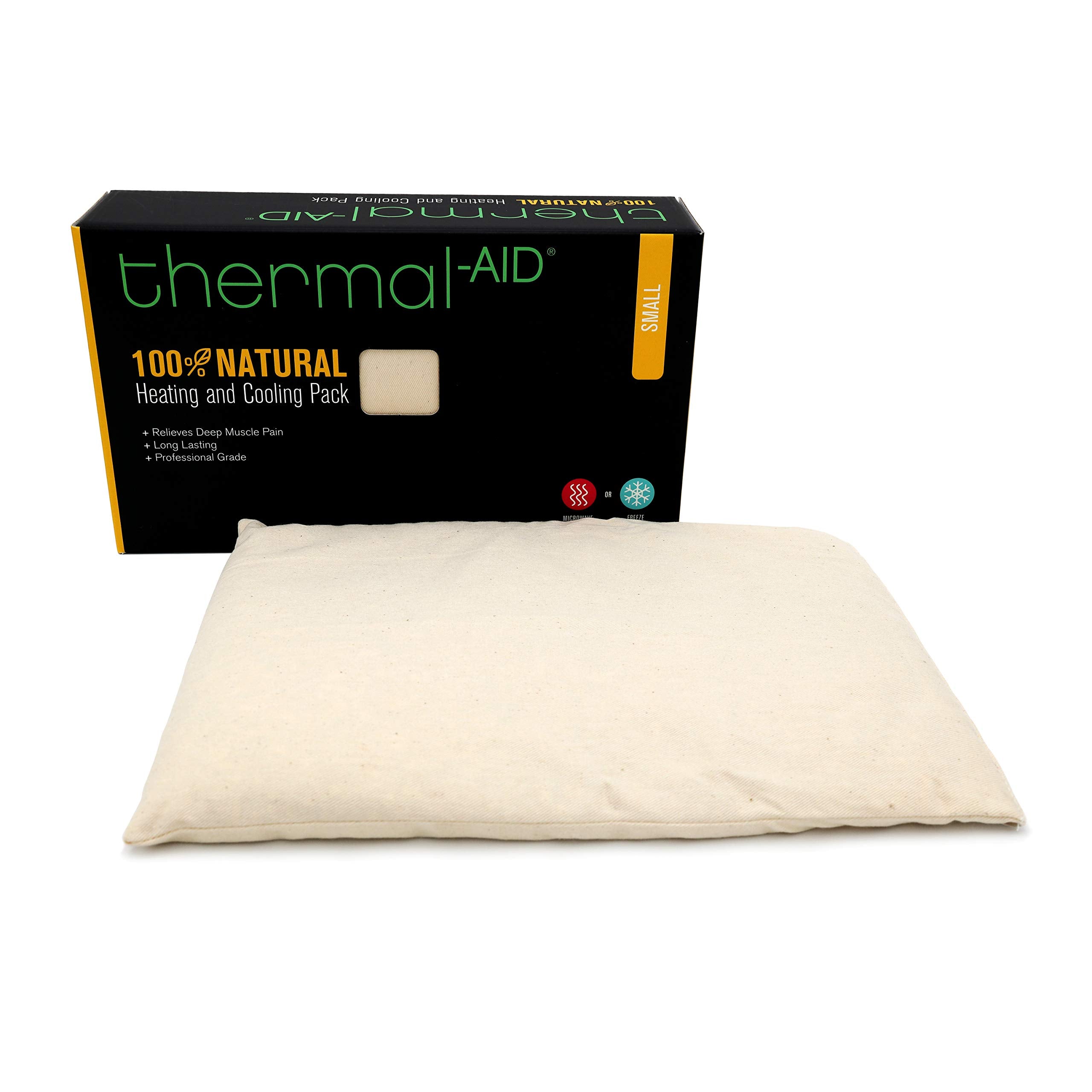 Thermal-Aid - Heating and Cooling Pack, Small - Hot and Cold Pad with Natural Corn Filling for Back, Neck, Head, and Knees - Reusable and Easy to Clean