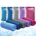 5 Pack Cooling Towel 31"x11", Microfiber Gym Towels for Men and Women，Soft Breathable Chilly Towe for Yoga, Running, Workout,Gym, Camping, Fitness, Workout