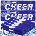 18 Pack Cheerleader Cooling Towels Cheer Gifts Bulk Blue Cheerleading Cooling Towels Cheers Sports Gifts Cheer Stuff 40"x12" Breathable Microfiber Quick Dry Cooling Towel for Cheer Team Travel Camping