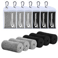 6 Pack Cooling Towel, Ice Towel for Neck, Soft Breathable Microfiber Towel, Hyper-Evaporative Cooling Towels for Yoga Sports Gym Running Workout Camping Outdoor Activities (3black+3grey)