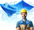 SRsafety Cooling Towels,PVA Cooling Towels for Hot Weather,Construction Cooling Neck Wraps for Hot Weather,Outdoor,Work (Blue)